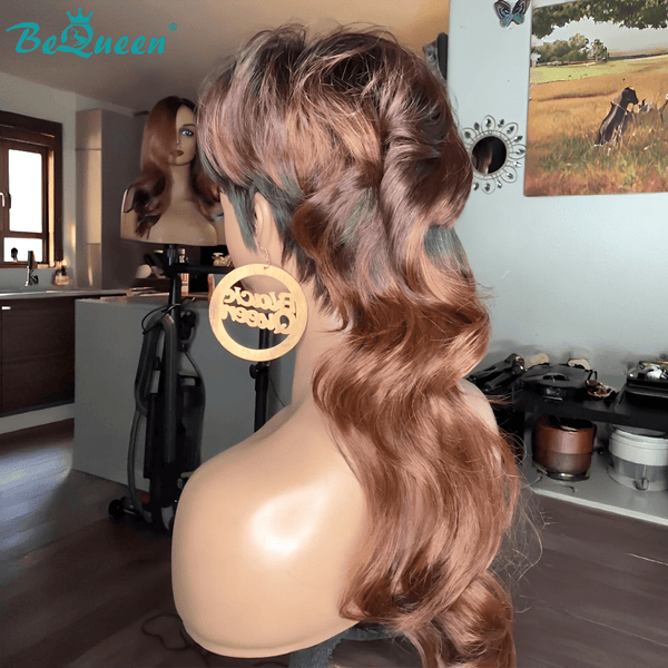 BeQueen Wig Mullet Wig Bequeen Retro Chic Mullet Glueless Wig