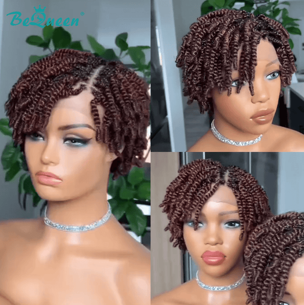 BeQueen Wig PIXIE WIGS Bequeen Rich Maroon Curly Wig