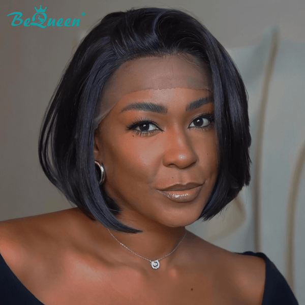 BeQueen Wig Bequeen Sapphire Blue Bob Lace Wig