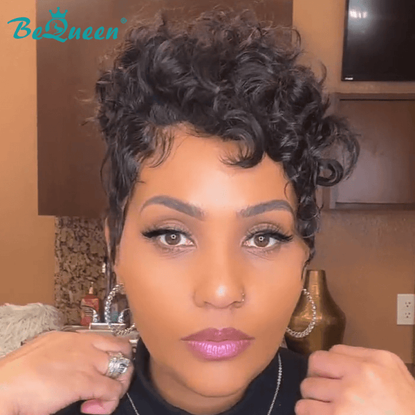 BeQueen Wig FULL LACE WIG Bequeen Sexy Curly Side Part Full Lace Wig