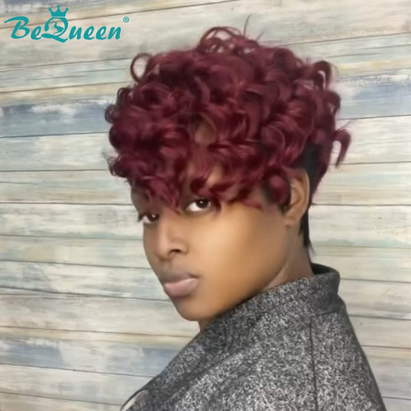 BeQueen Wig PIXIE WIGS Bequeen Side Part Purple Pixie Cut Lace Wig