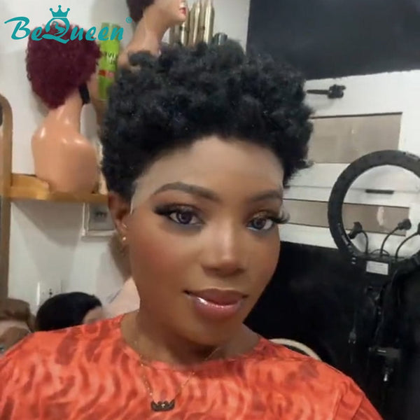 BeQueen Wig PIXIE WIGS Bequeen Vibrant Cut Elegance Pixie Lace Natrual Balck Wig