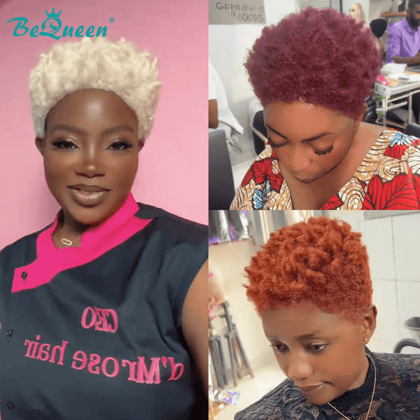 BeQueen Wig PIXIE WIGS Bequeen Vibrant Lowcut Elegance Pixie Lace Wig (Copy)