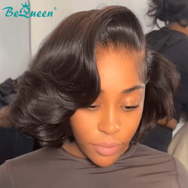 BeQueen Wig Bequeen Vintage Glamour Waves Frontal Lace Bob Wig