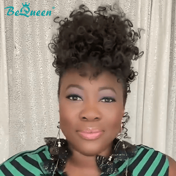 BeQueen Wig TOPPER & MOHAWK Bequeenb Kinky Curly Mohawk Style(Not A Wig)