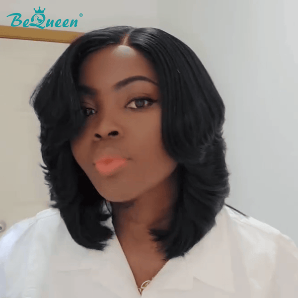 BeQueenWig BEQUEEN 1B Natural Wave Bob Wig