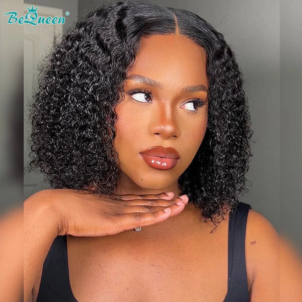 BeQueenWig Glueless Lace Wig Bequeen Curly Short Glueless Wig