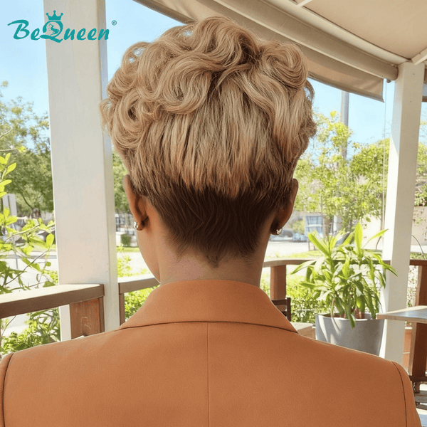 BeQueenWig PIXIE WIGS Bequeen Fashion Finger Wave Lace Pixie Wig