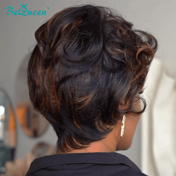 BeQueenWig No Lace Wig Bequeen Ginger Highlight No Lace Wig