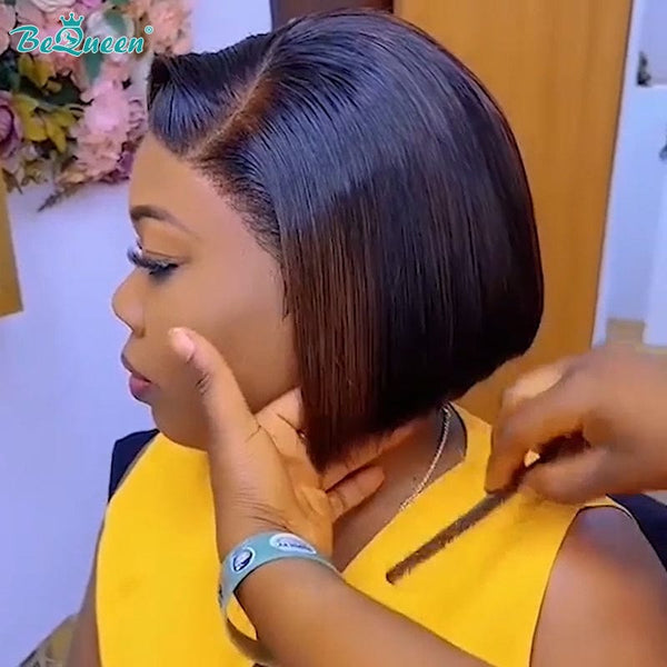 BeQueenWig Glueless Lace Wig Bequeen Highlight Glueless BOB Wig