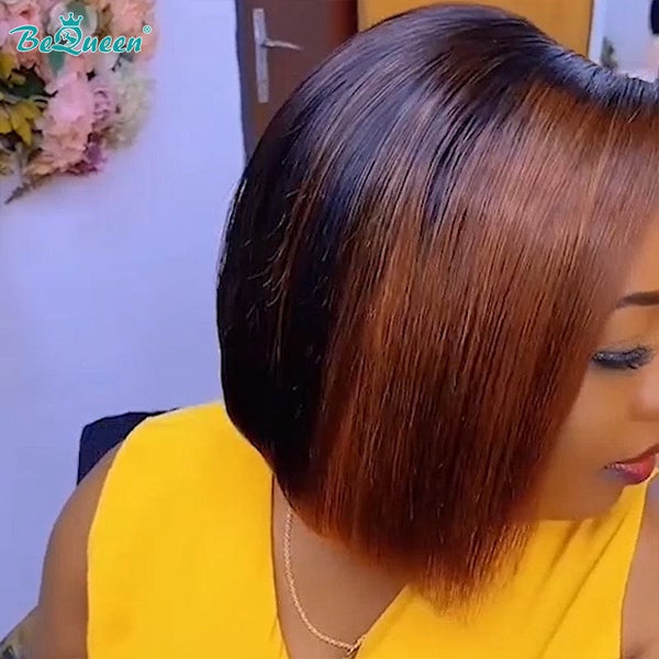 BeQueenWig Glueless Lace Wig Bequeen Highlight Glueless BOB Wig