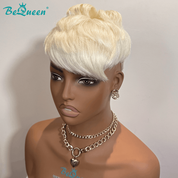 BeQueenWig TOPPER & MOHAWK Bequeen Machine Made 613 Short Cut Topper