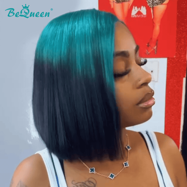 BeQueenWig Bequeen Ocean Smoke Style BoB Lace Wig