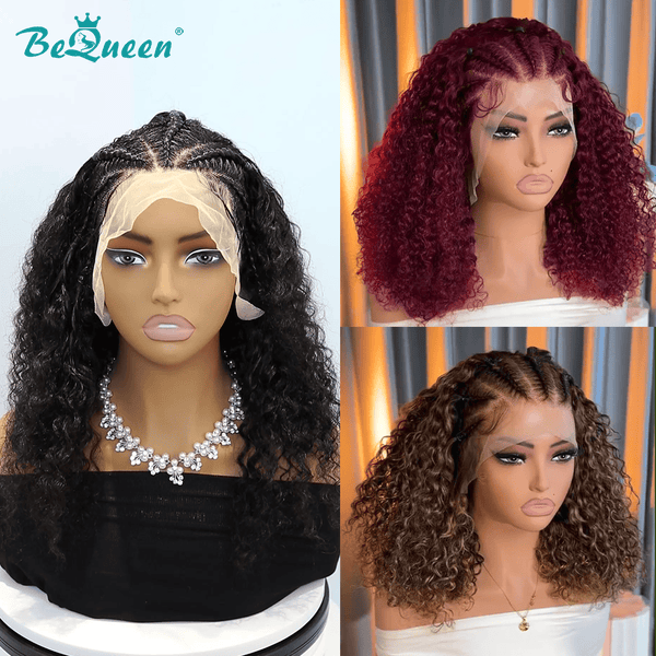 BeQueenWig Sexy Braid Lace Wig Bequeen Sexy Braid 100% Human Hair Bob Wig
