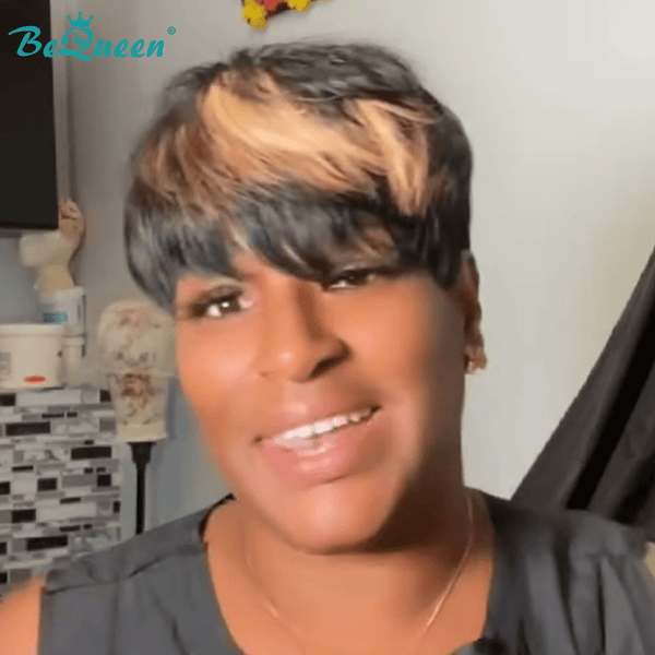 BeQueenWig TOPPER & MOHAWK Bequeen Twilight Glow Machine Made Topper