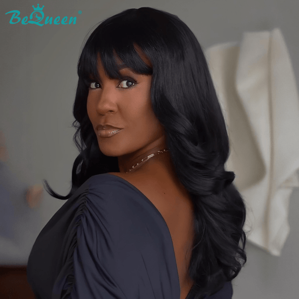 BeQueenWig No Lace Wig Bequeen Water Wave No Lace Wig