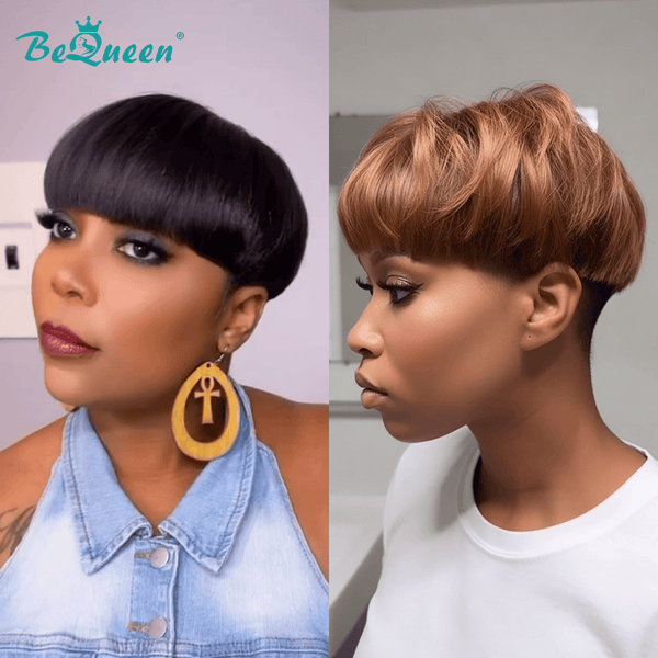 overseas TOPPER & MOHAWK Bequeen 1B/Brown Cute Mushroom Styled Easy-wear Topper