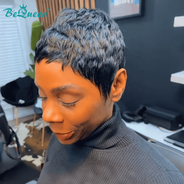 overseas PIXIE WIGS Bequeen 1B Special Made Pixie Cut Wig-1
