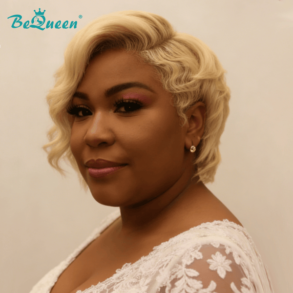overseas PIXIE WIGS BeQueen #60 Side Part Wave Frontal Lace Wig