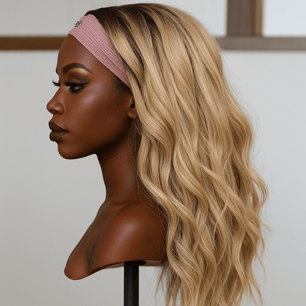 overseas Workout Wig Bequeen Blonde With Dark Root Workout Wig