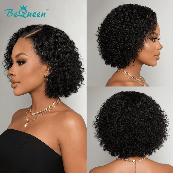 overseas PIXIE WIGS Bequeen Curly Side Part Lace Pixie Wig
