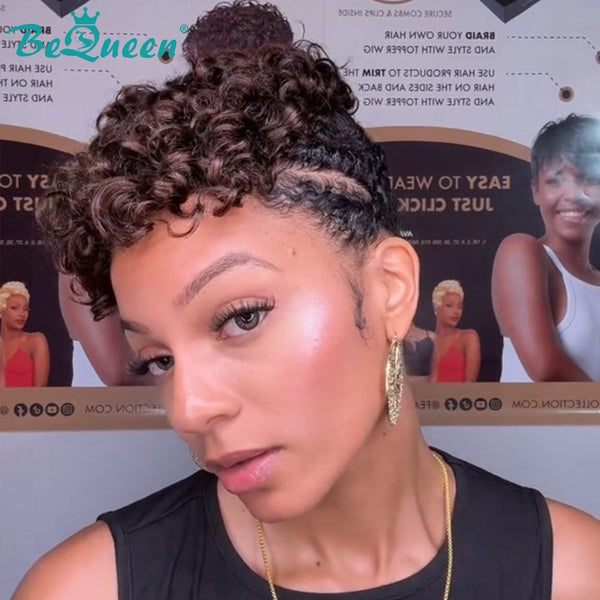 overseas TOPPER & MOHAWK #4 Bequeen Fashion Machine Made Topper