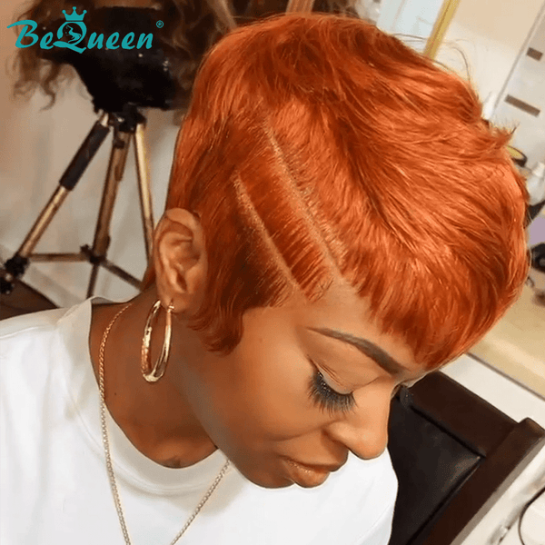 overseas PIXIE WIGS Bequeen Fiery Edge Pixie Lace Wig