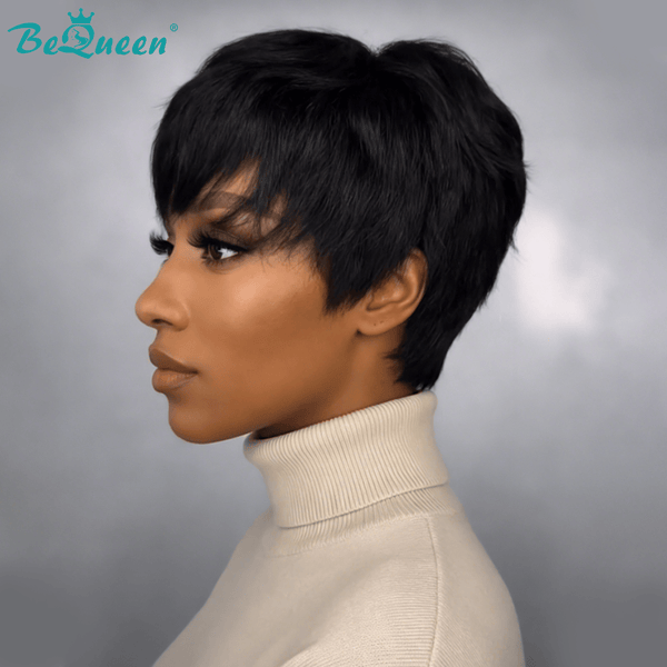 overseas PIXIE WIGS Bequeen Machine Made Fashion Short Cut Pixie Wig-1