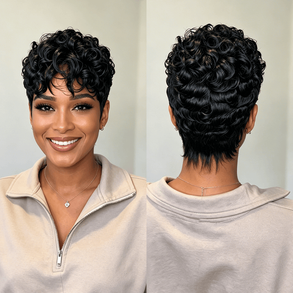 overseas PIXIE WIGS Bequeen Pixie Cut Wig Special Style-1