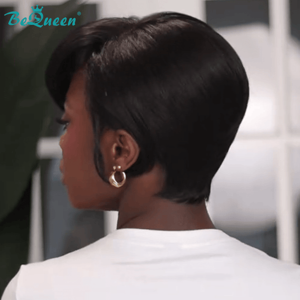 overseas PIXIE WIGS Bequeen Side Part Pixie Fashion Full Lace Wig