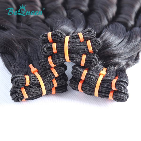 BEQUEEN Double Drawn 100% Virgin Hair Fumi Spring Curly Hair Weave BeQueenWig