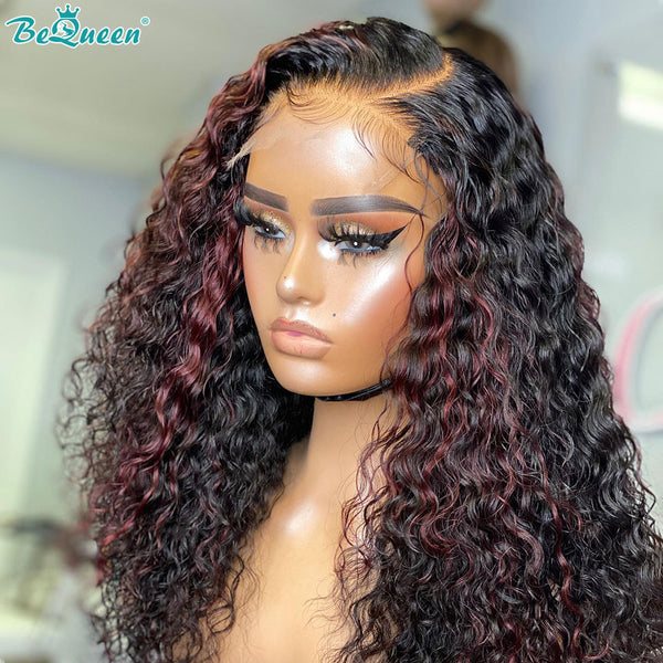 BEQUEEN 4x4/13x4 Curly Wave Short Bob Lace Closure Wigs BeQueenWig