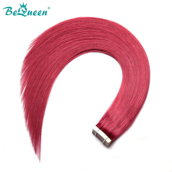 BEQUEEN 530# Full Shine Tape Hair for Extention Straight Hair 100% Human Hair BeQueenWig