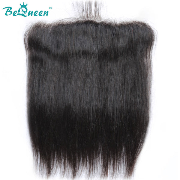 BEQUEEN Straight Pre-plucked Transparent Lace ear to ear Frontal 13x4/13x6 with Baby Hair BeQueenWig