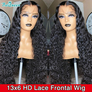 BEQUEEN Water Wave HD 13X6 Lace Frontal Wig 100% Human Hair Wig BeQueenWig