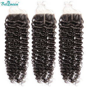 BEQUUEN 100% Virgin Hair Curly Wave HD 4x4/ 5x5 Lace Closure BeQueenWig