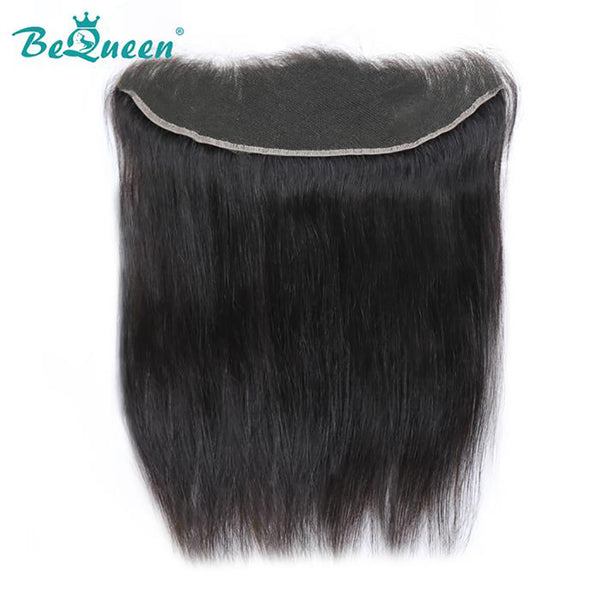 BEQUEEN Straight Pre-plucked Transparent Lace ear to ear Frontal 13x4/13x6 with Baby Hair BeQueenWig