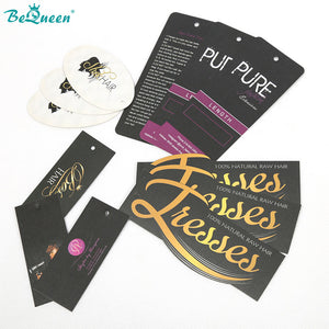 BEQUEEN Customized Hand Tags 300pcs BeQueenWig