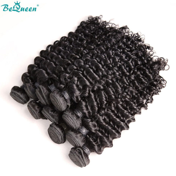 BeQueenWig 10A Brazilian Raw Virgin Hair BEQUEEN 10A Deep Wave Virgin Hair Weave 100% Human Hair Extensions