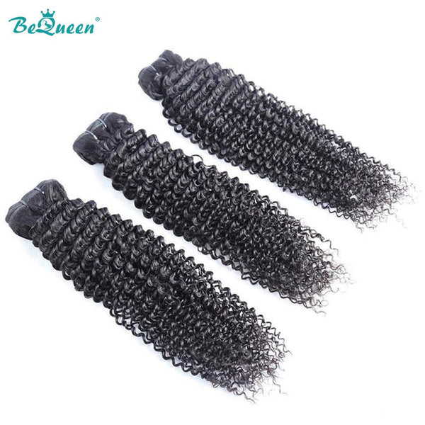 BeQueenWig 10A Hair Bundles BEQUEEN 3Pcs Curly Best Virgin Human Hair Bundles