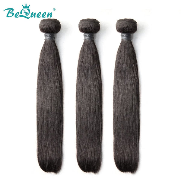 BeQueenWig 10A Hair Bundles BEQUEEN 3Pcs Straight Best Virgin Human Hair Bundles