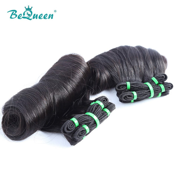 BeQueenWig Double Drawn Hair BEQUEEN Double Drawn 100% Virgin Hair Egg Curl Fumi Hair