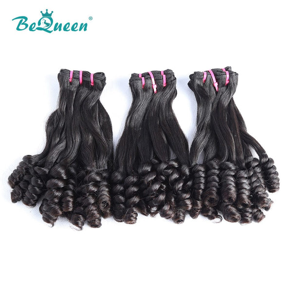 BeQueenWig Double Drawn Hair BEQUEEN Double Drawn 100% Virgin Hair Flower Curly Fumi Hair
