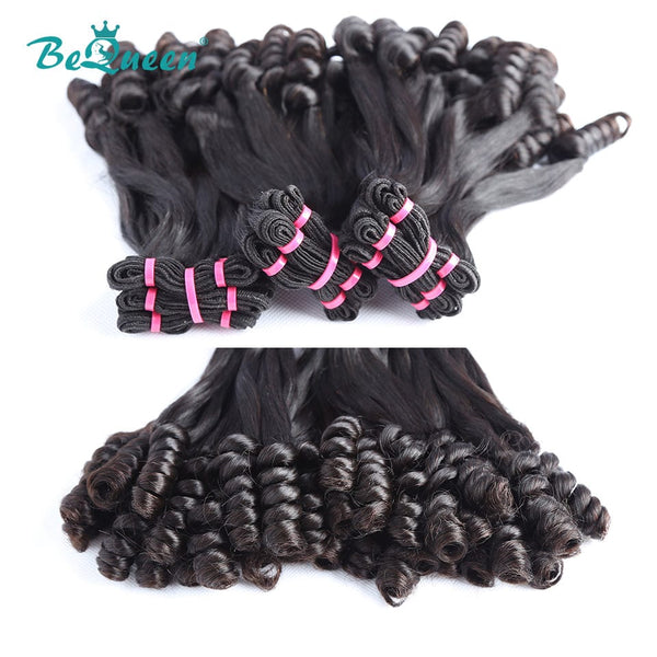 BeQueenWig Double Drawn Hair BEQUEEN Double Drawn 100% Virgin Hair Flower Curly Fumi Hair