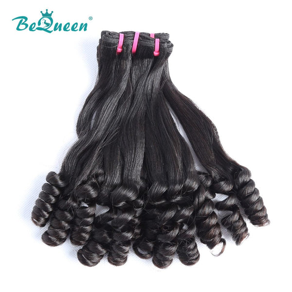 BeQueenWig Double Drawn Hair BEQUEEN Double Drawn 100% Virgin Hair Flower Curly Fumi Hair