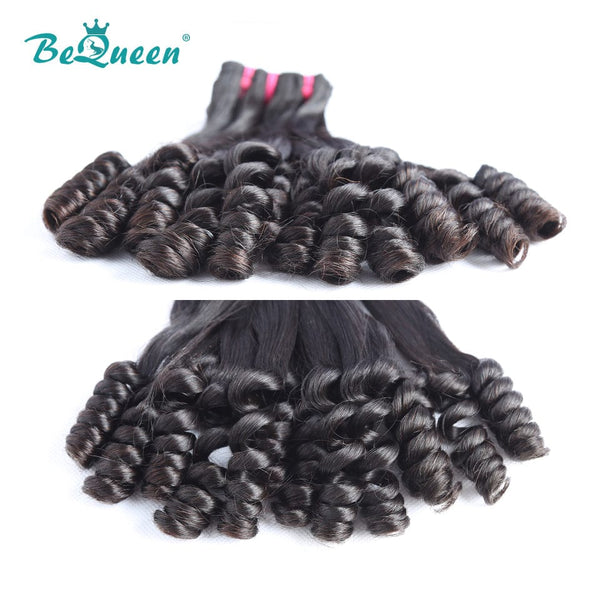 BeQueenWig Double Drawn Hair BEQUEEN Double Drawn 100% Virgin Hair Flower Curly Fumi Hair