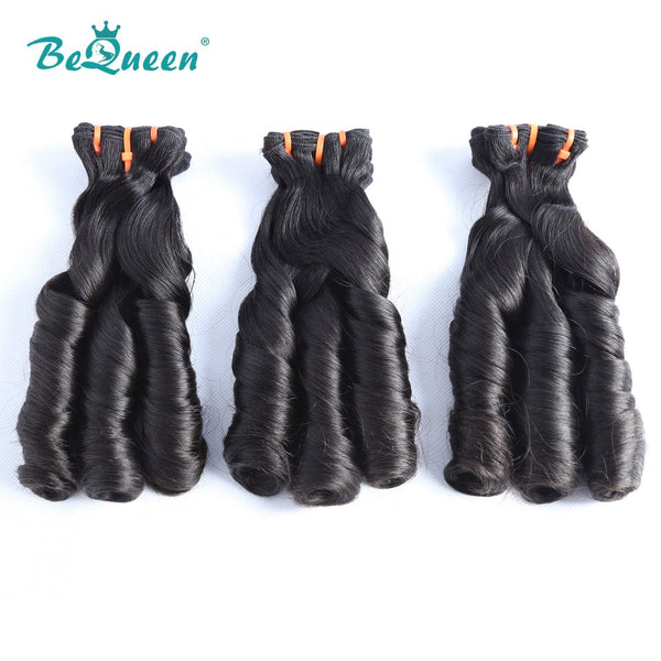 BeQueenWig Double Drawn Hair BEQUEEN Double Drawn 100% Virgin Hair Fumi Spring Curly Hair Weave