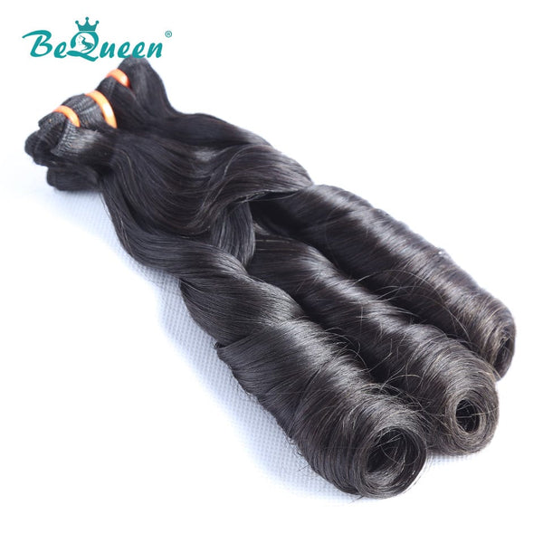 BeQueenWig Double Drawn Hair BEQUEEN Double Drawn 100% Virgin Hair Fumi Spring Curly Hair Weave