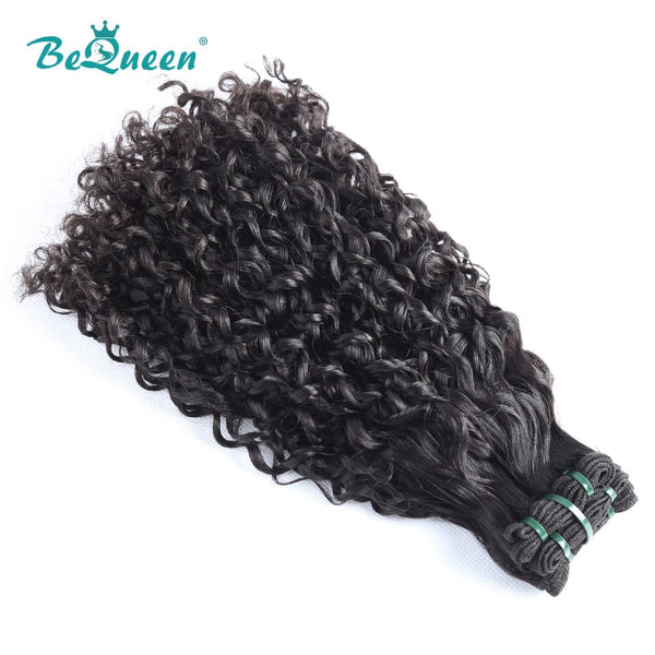 BeQueenWig Double Drawn Hair BEQUEEN Double Drawn 100% Virgin Hair Fumi Water Wave Hair Weave