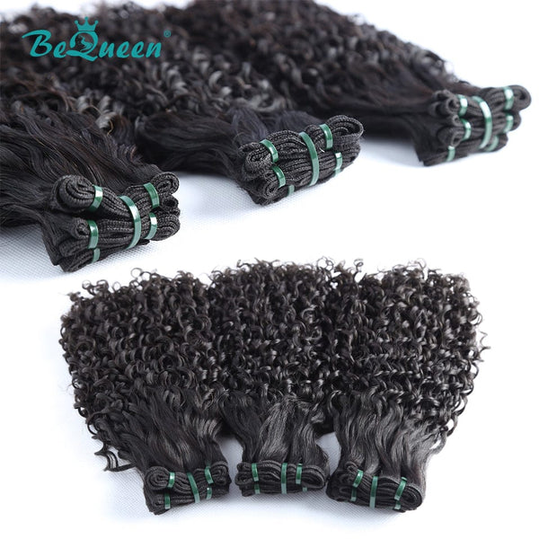 BeQueenWig Double Drawn Hair BEQUEEN Double Drawn 100% Virgin Hair Fumi Water Wave Hair Weave